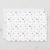 Slothicorn slaapfeest verjaardagsuitnodiging kaart (Achterkant)