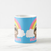 Slothicorn Sloth Unicorn Rainbow-Mok Koffiemok (Center)