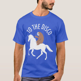 Slotho de Disco Eenhoorn familie T-shirt