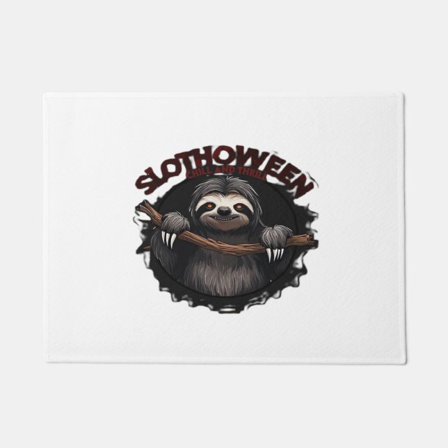 Slothoween Chill And Thrill - Creepy Sloth Classic Deurmat (Voorkant)