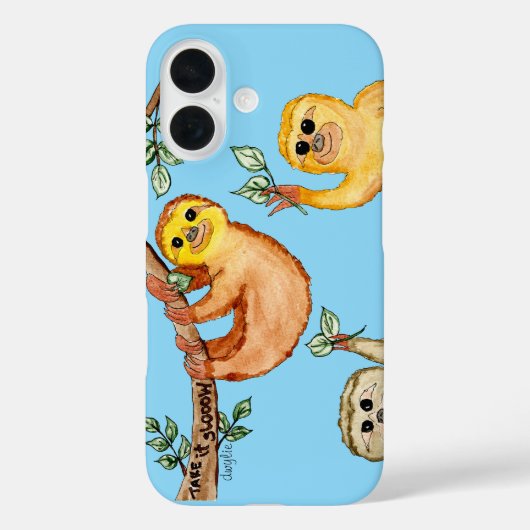 Sloths Say Slow Down Case-Mate iPhone Case (Achterkant)