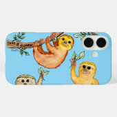 Sloths Say Slow Down Case-Mate iPhone Case (Achterkant (horizontaal))