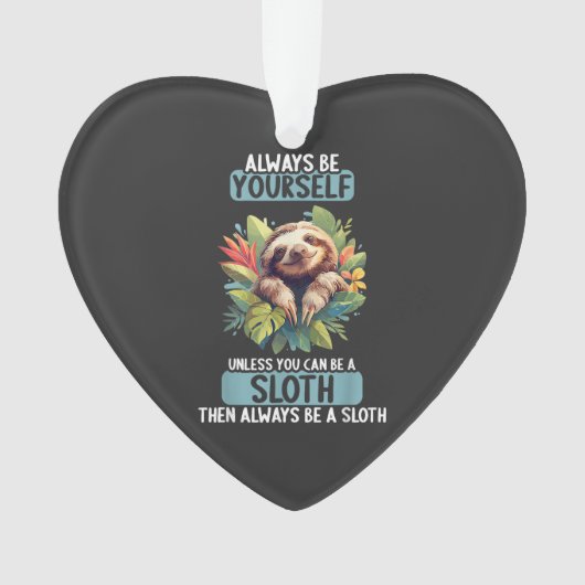 Sloths Sloth T-Shirt Ornament (voorkant)