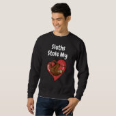 Sloths stal mijn hart - Sloth Quote Design Trui (Voorkant volledig)