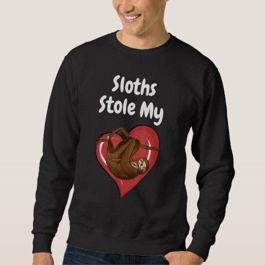 Sloths stal mijn hart - Sloth Quote Design Trui (Voorkant)