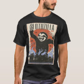 Slothzilla Japanese Sloth Giant Monster Sloth T-shirt (Voorkant)