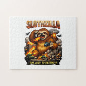 Slothzilla Te Lui om te Vernietigen, Grappige Kaij Legpuzzel (Horizontaal)