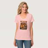 Slothzilla Too Lazy to Destroy,Funny Kaiju Monster T-shirt (Voorkant volledig)