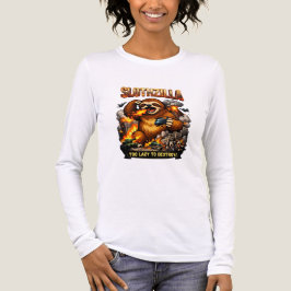 Slothzilla Too Lazy to Destroy,Funny Kaiju Monster Tri-Blend Shirt