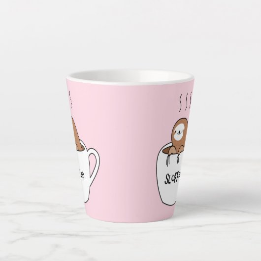 Slotkaf Cartoon Latte Mok (Voorkant)