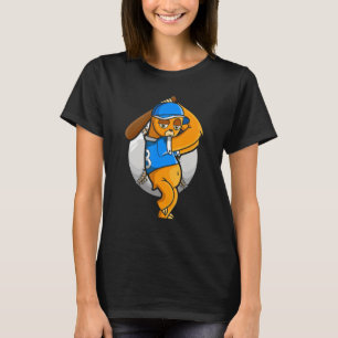 Slotkegelklep Retro Baskeballer Baseball Pl T-shirt