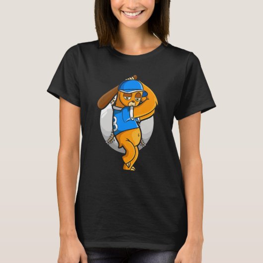 Slotkegelklep Retro Baskeballer Baseball Pl T-shirt (Voorkant)