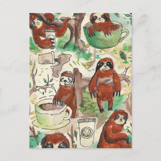 slotkoffie briefkaart (Voorkant)
