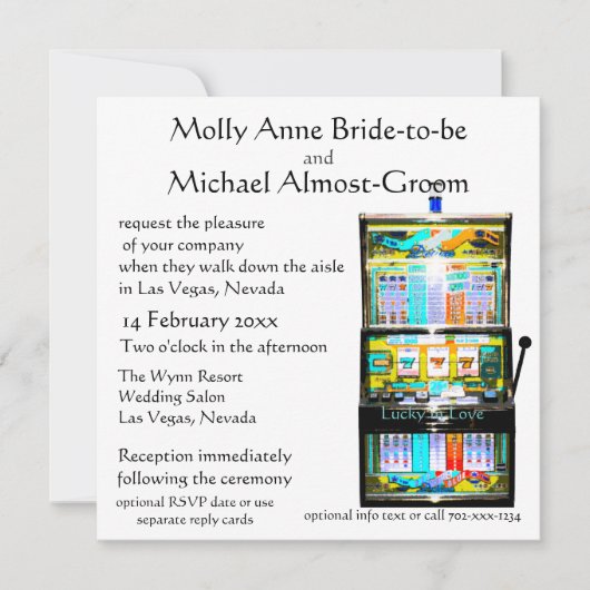 Slotmachine Lucky in Love Kaart (Voorkant)