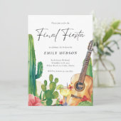 Slotpartij Fiesta Cactus Bachelorette Kaart (Staand voorkant)