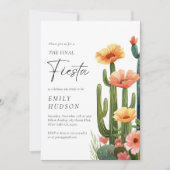 Slotpartij Fiesta Cactus Bachelorette Kaart (Voorkant)