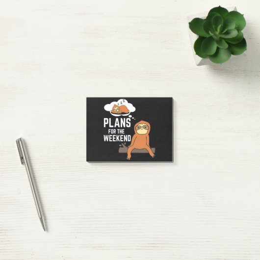 Slotplannen voor het weekeinde post-it® notes (Kantoor)