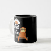 Slotplannen voor het weekeinde tweekleurige koffiemok (Voorkant links)