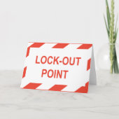 Slotpunt Veiligheidsbord Kaart (Voorkant)