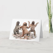 Slots dansen grappige kaartjes voor Dierenvrienden Kaart (Voorkant)