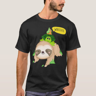 Slotschildpad Funny Slow Lazy Dierenvriend Gi T-shirt