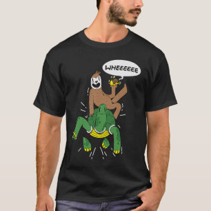 Slotschildpad slak t-shirt