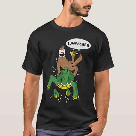Slotschildpad slak t-shirt (Voorkant)