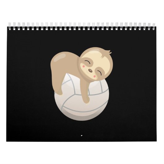 Slotvolleyball Cute Animal Lover Gift Long Sleep Kalender (Hoes)