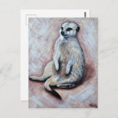 Slouchy Meerkat Painting Briefkaart (Voorkant / Achterkant)