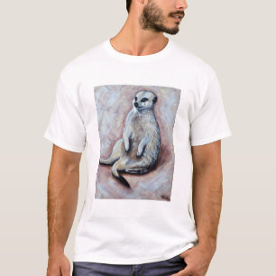 Slouchy Meerkat Painting T-shirt