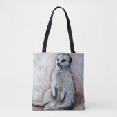 Slouchy Meerkat Painting Tote Bag (Voorkant)