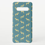 Sloughi Arabian Greyhound Dog Pattern Samsung Galaxy S10  Hoesje<br><div class="desc">Een patroon van schattige Sloughi Arabische Greyhound honden.</div>