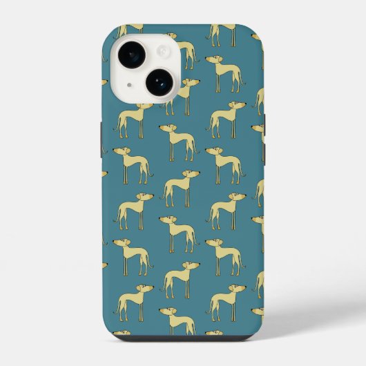 Sloughi Dog Pattern iPhone Hoesje (Achterkant)