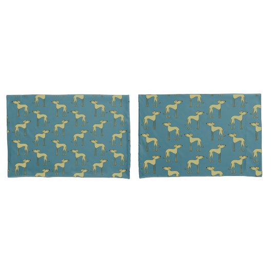 Sloughi Dog Pattern Kussensloop (Voorkant-Set)
