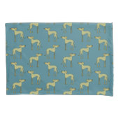 Sloughi Dog Pattern Kussensloop (Voorkant-Links)