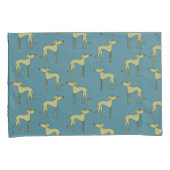 Sloughi Dog Pattern Kussensloop (Voorkant-Rechts)