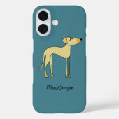 Sloughi Dog Persoonlijke naam Case-Mate iPhone Case (Achterkant)