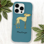 Sloughi Dog Persoonlijke naam iPhone 16 Hoesje<br><div class="desc">Een schattige Sloughi Arabische windhond. Wijzig of verwijder de naam die u wilt aanpassen. Originele versie door Nic Squirrell.</div>