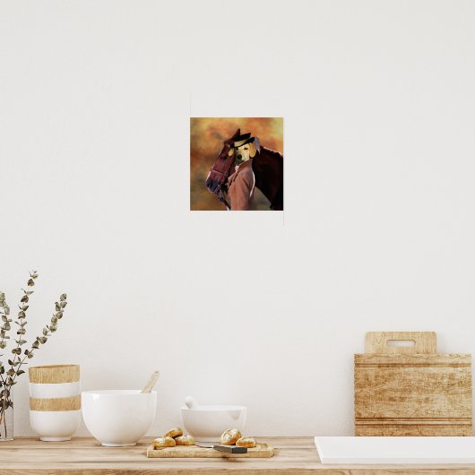 Sloughi Hunter Lady Canvas Print (Keuken)