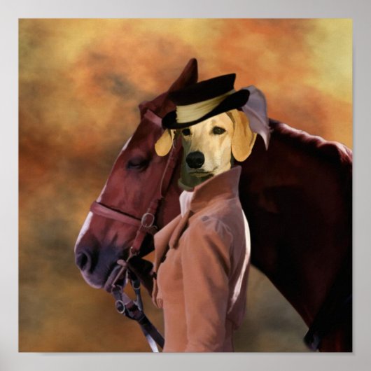 Sloughi Hunter Lady Canvas Print (Voorkant)