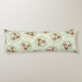 Sloughi Schilderij Golden Sand Schattigee Originel Lichaamskussen (Achterkant)