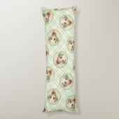 Sloughi Schilderij Golden Sand Schattigee Originel Lichaamskussen (Achterkant (Verticaal))