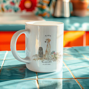 Sloughi Waterverf Dog   Monogram Koffiemok