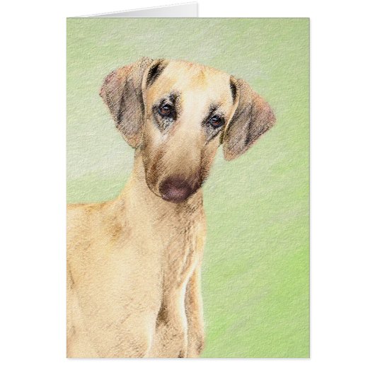 Sloughis Painting - Cute Original Dog Art (Voorkant)