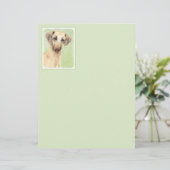 Sloughis Painting - Cute Original Dog Art (Staand voorkant)