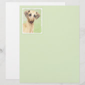 Sloughis Painting - Cute Original Dog Art (Voorkant / Achterkant)