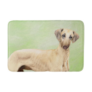 Sloughis Painting - Cute Original Dog Art Badmat