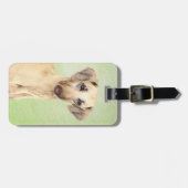 Sloughis Painting - Cute Original Dog Art Bagagelabel (Voorkant horizontaal)