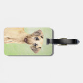 Sloughis Painting - Cute Original Dog Art Bagagelabel (Achterkant horizontaal)