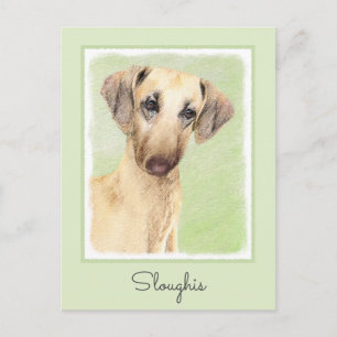 Sloughis Painting - Cute Original Dog Art Briefkaart